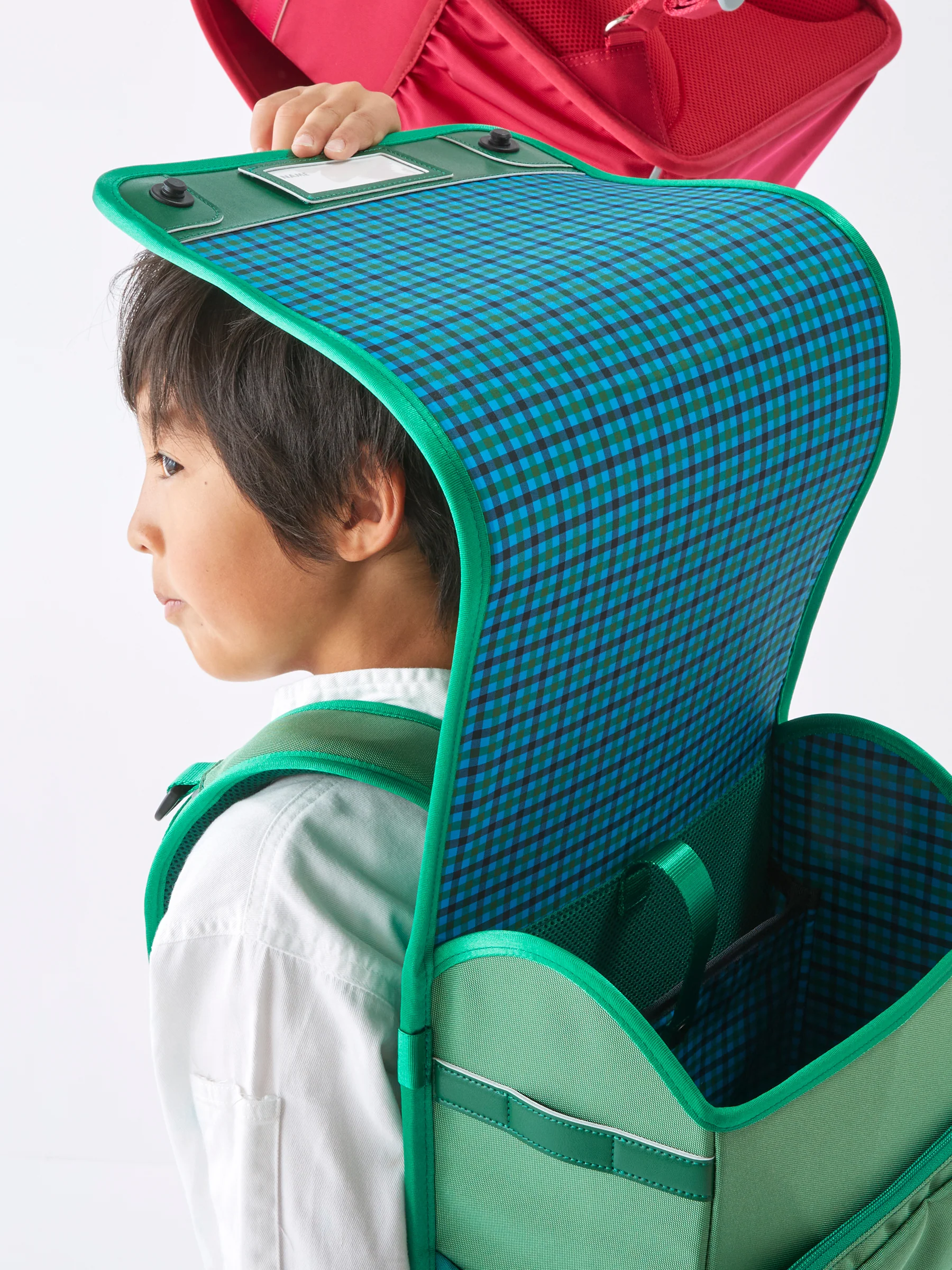 【受注販売】air ran. カスタムオーダーテキスタイル(青系チェック) - Image 4