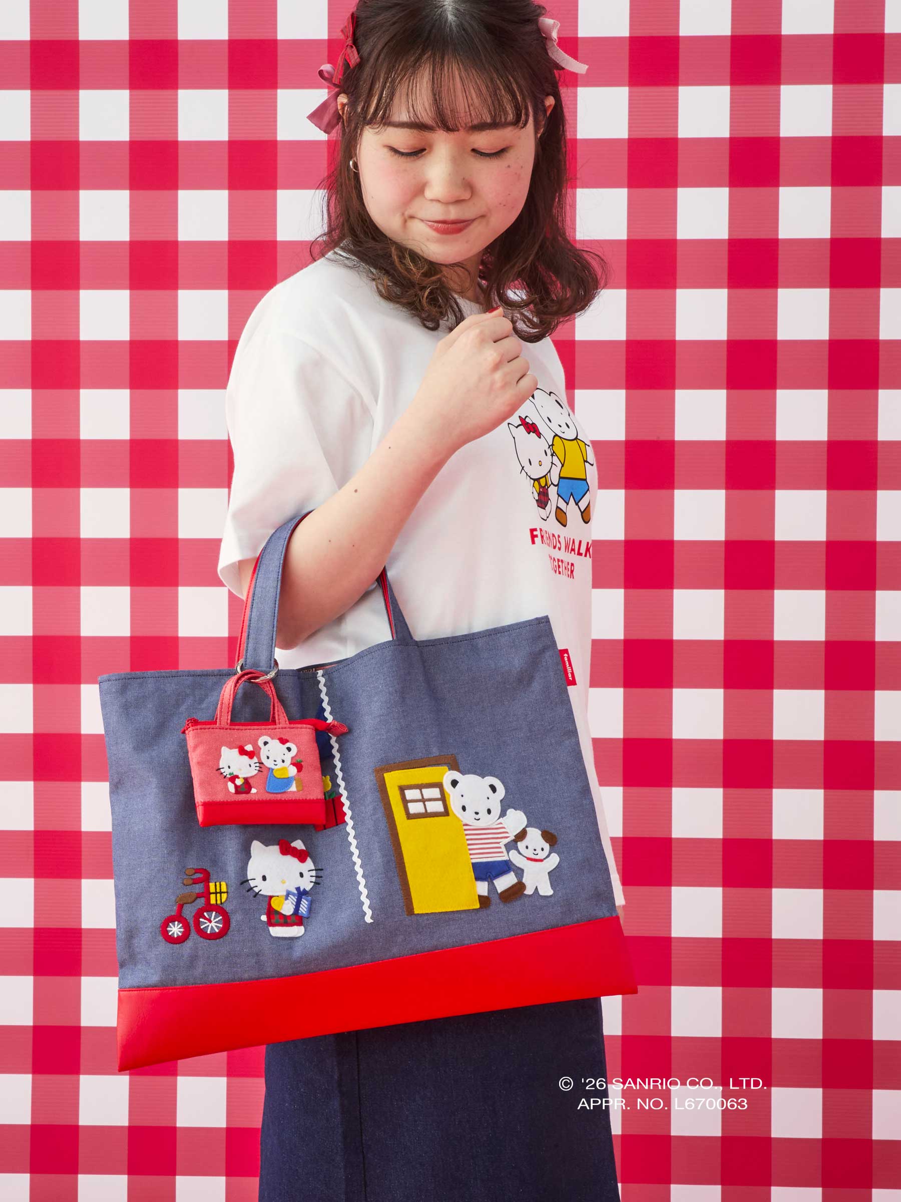 デニムバッグ〈ハローキティ × familiar〉 - Image 5