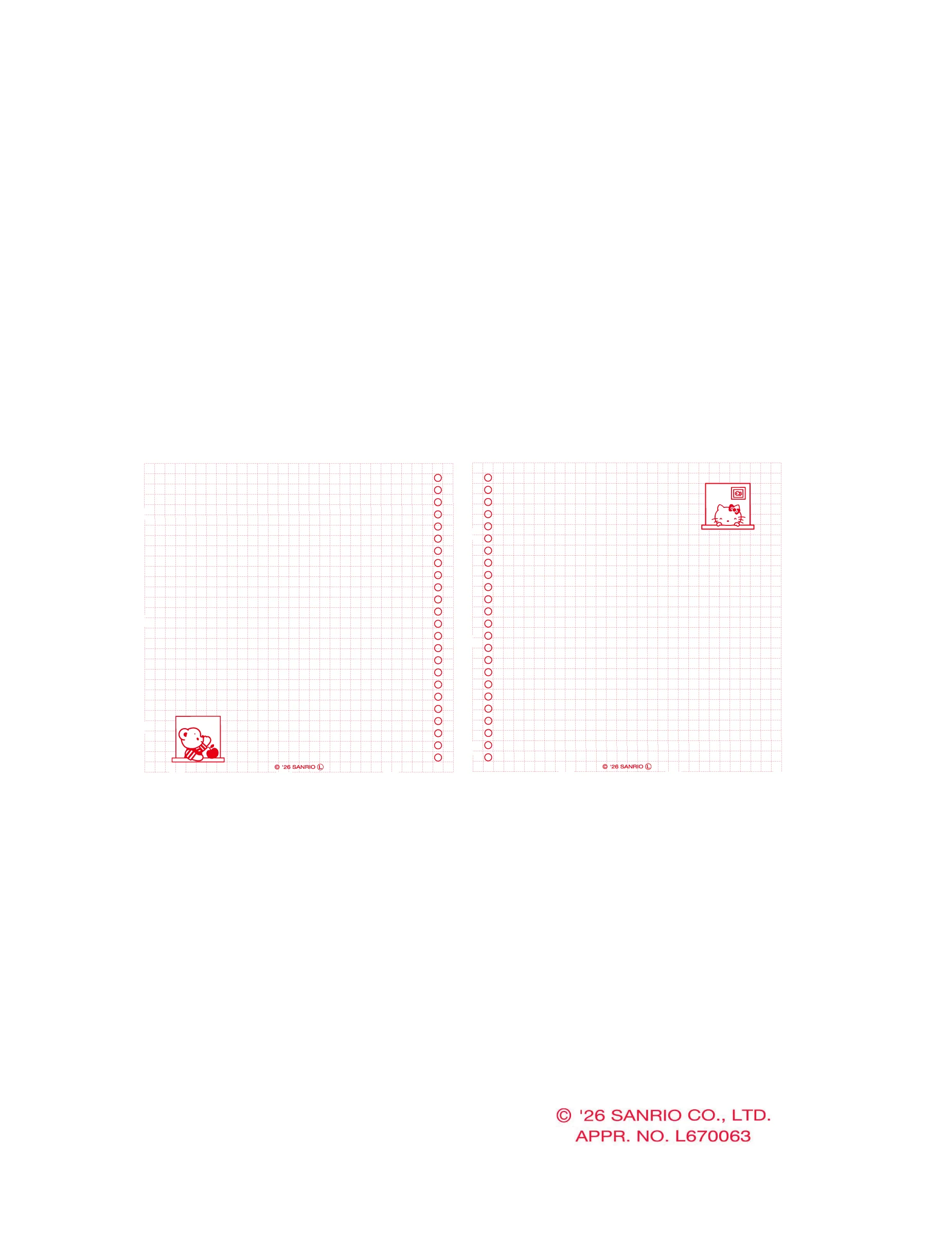 リングノート〈ハローキティ × familiar〉 - Image 3